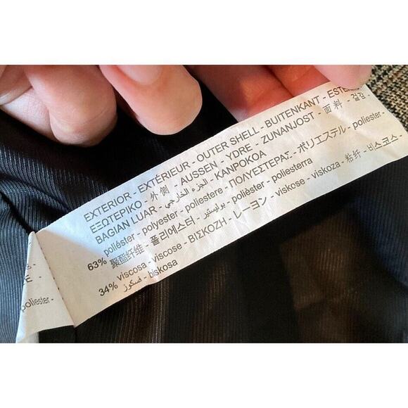 Zara Button Up Suit Jacket Size XL Men’s Brown - Picture 6 of 9